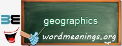 WordMeaning blackboard for geographics